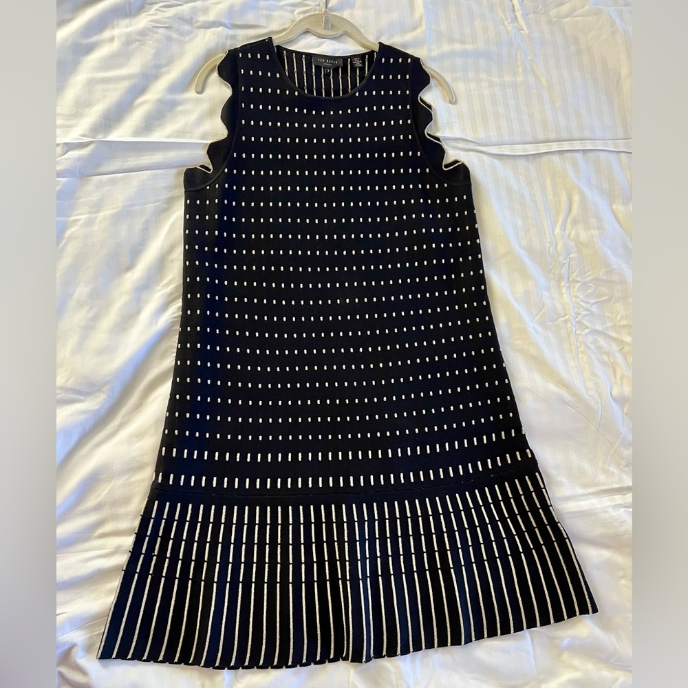TED BAKER  London black & gold dress size 3